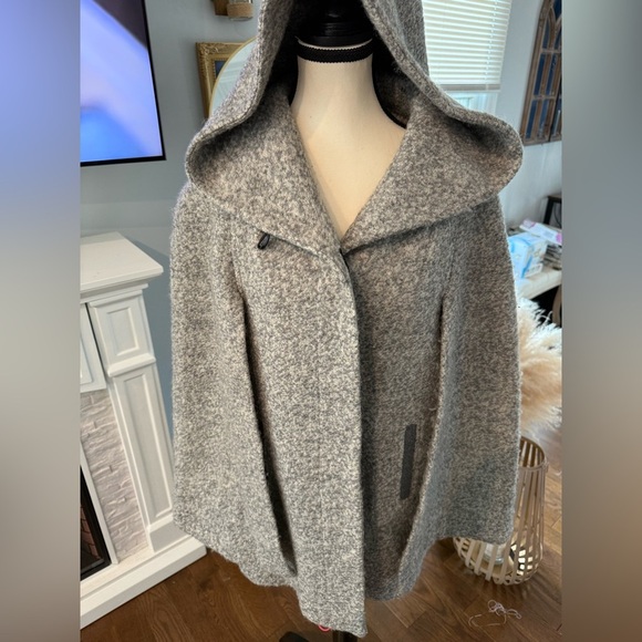 Soia & Kyo Textured Beige Gray Woolf Blemd  Coat - Picture 3 of 13